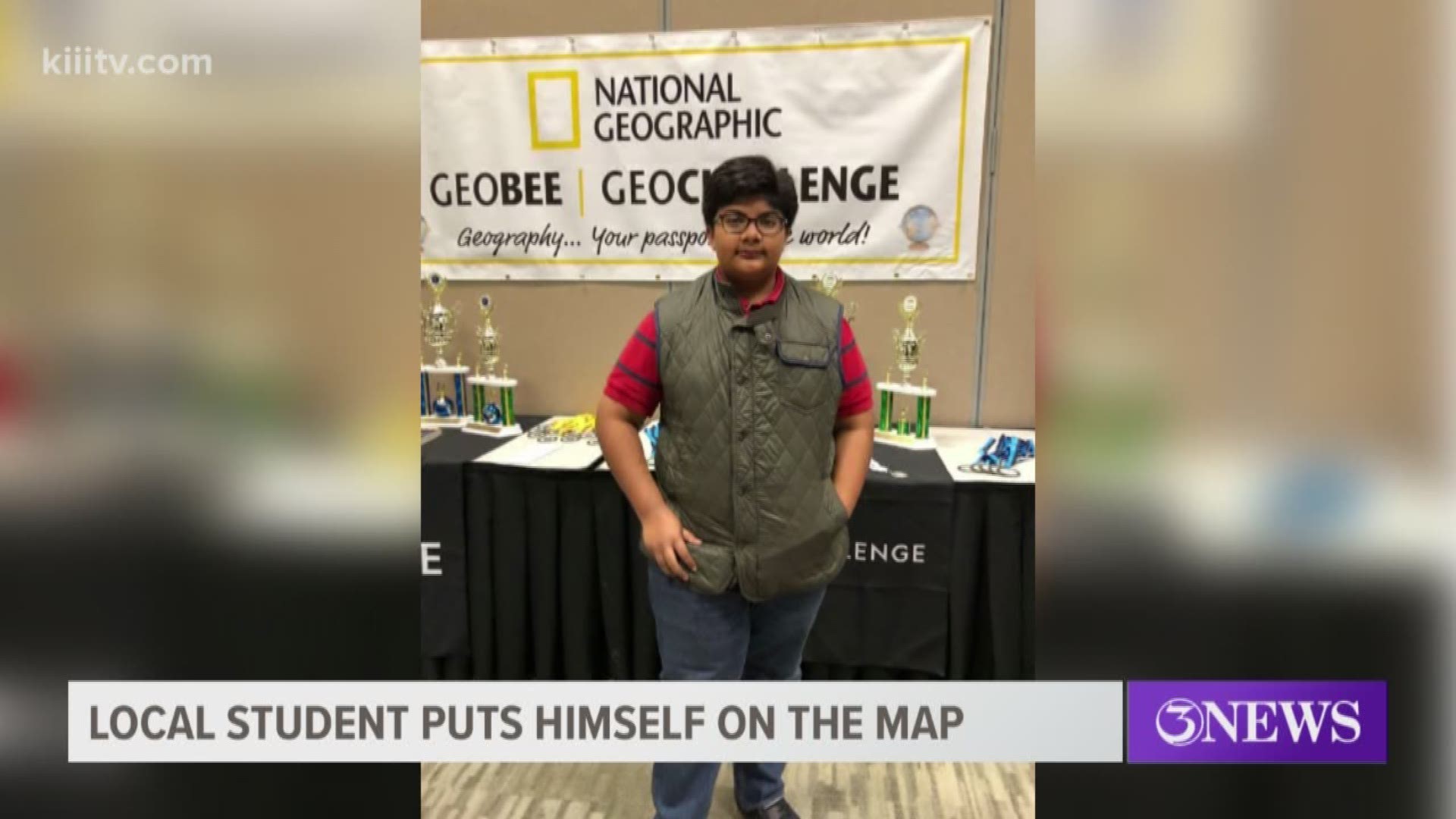 Ashrith Reedy returned from Chicago after taking home first place at a national geography competition after placing fourth in 2018.
