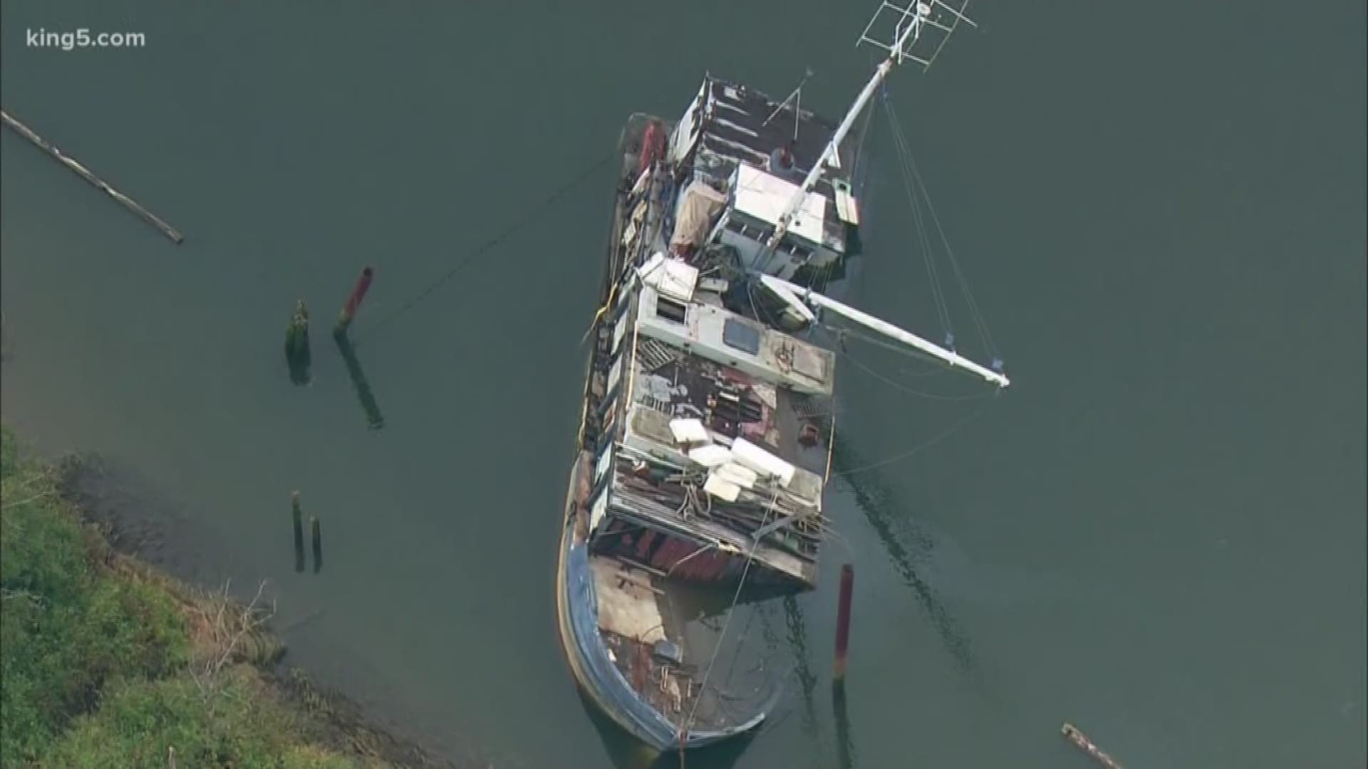 The Dept. of Natural Resources has identified at least 204 derelict vessels statewide. Those are sunken boats that can cause pollution and safety issues.
