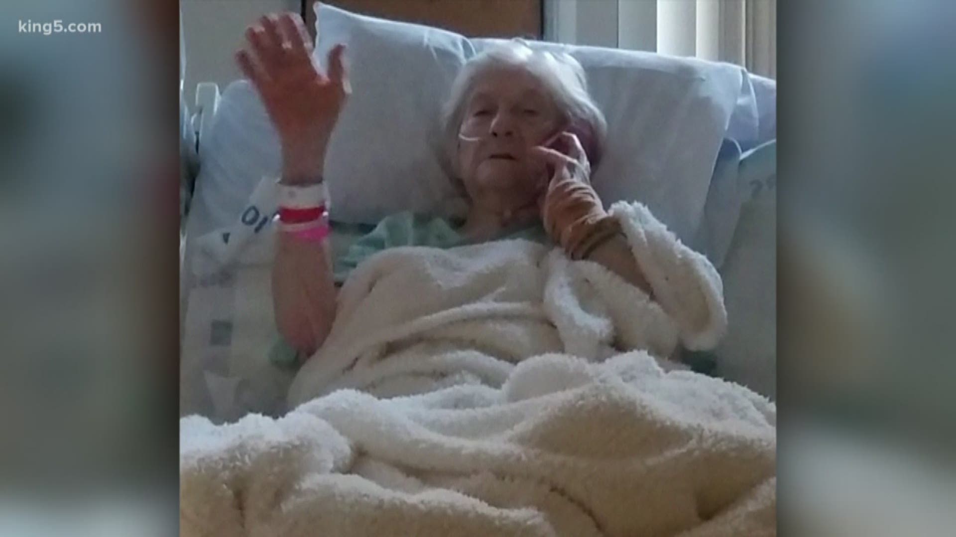 The family of a 90-year-old woman diagnosed with coronavirus says it appears she has beaten the illness. She was staying at the Life Care Center in Kirkland.