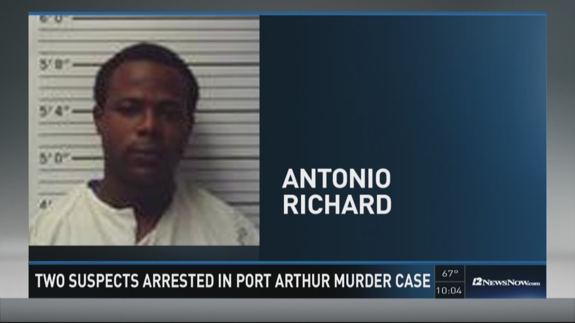 Port Arthur police announce the arrest of two suspects in connection with a December murder. Rasheed Edwards was shot to death in a motel parking lot last month.
