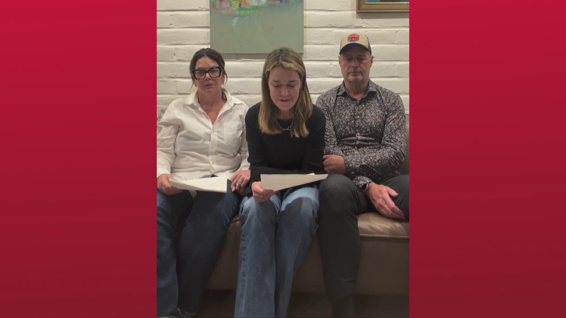 Guthrie family releases video statement on social media