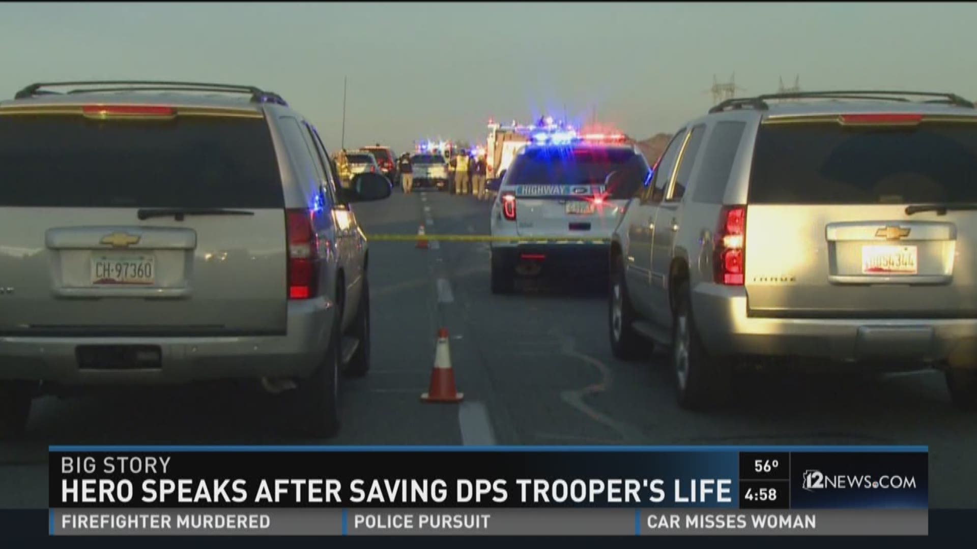 Good Samaritan speaks up about the morning he pulled over and helped a DPS trooper, saving his life.
