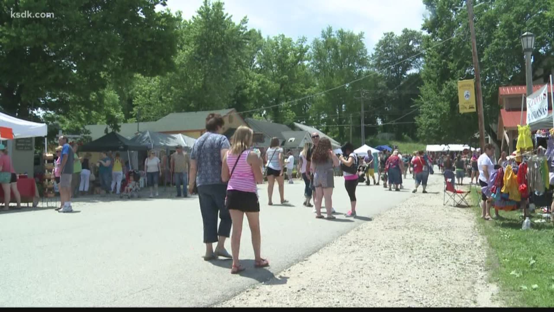 Businesses and shops were expecting as many as 50,000 visitors for the festival.