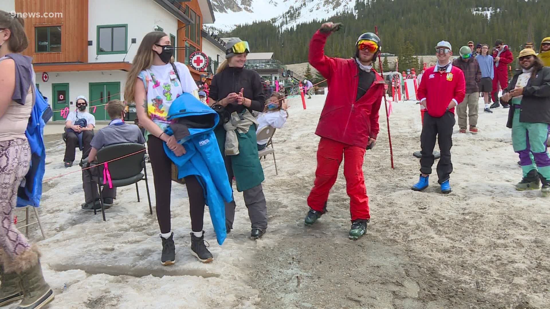 Summit County Public Health partnered with the ski area to give out 200 vaccine doses as skiers and snowboarders got to the lift on Sunday.