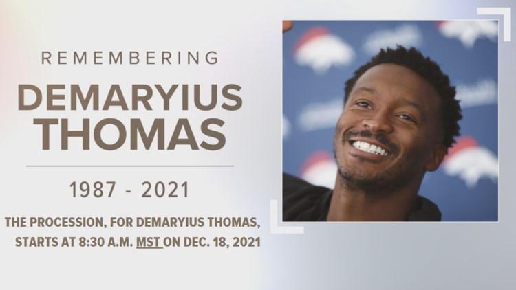 Procession, funeral for Demaryius Thomas held in Dublin, GA