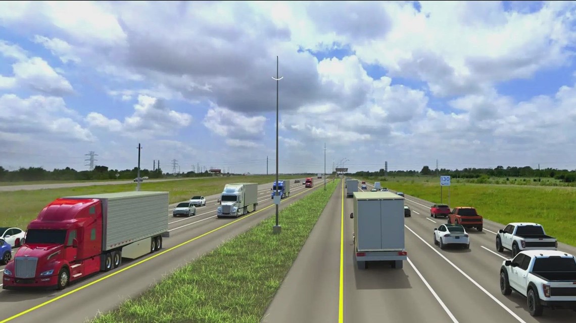 Self-driving truck lane more than 20 miles long being developed in Texas