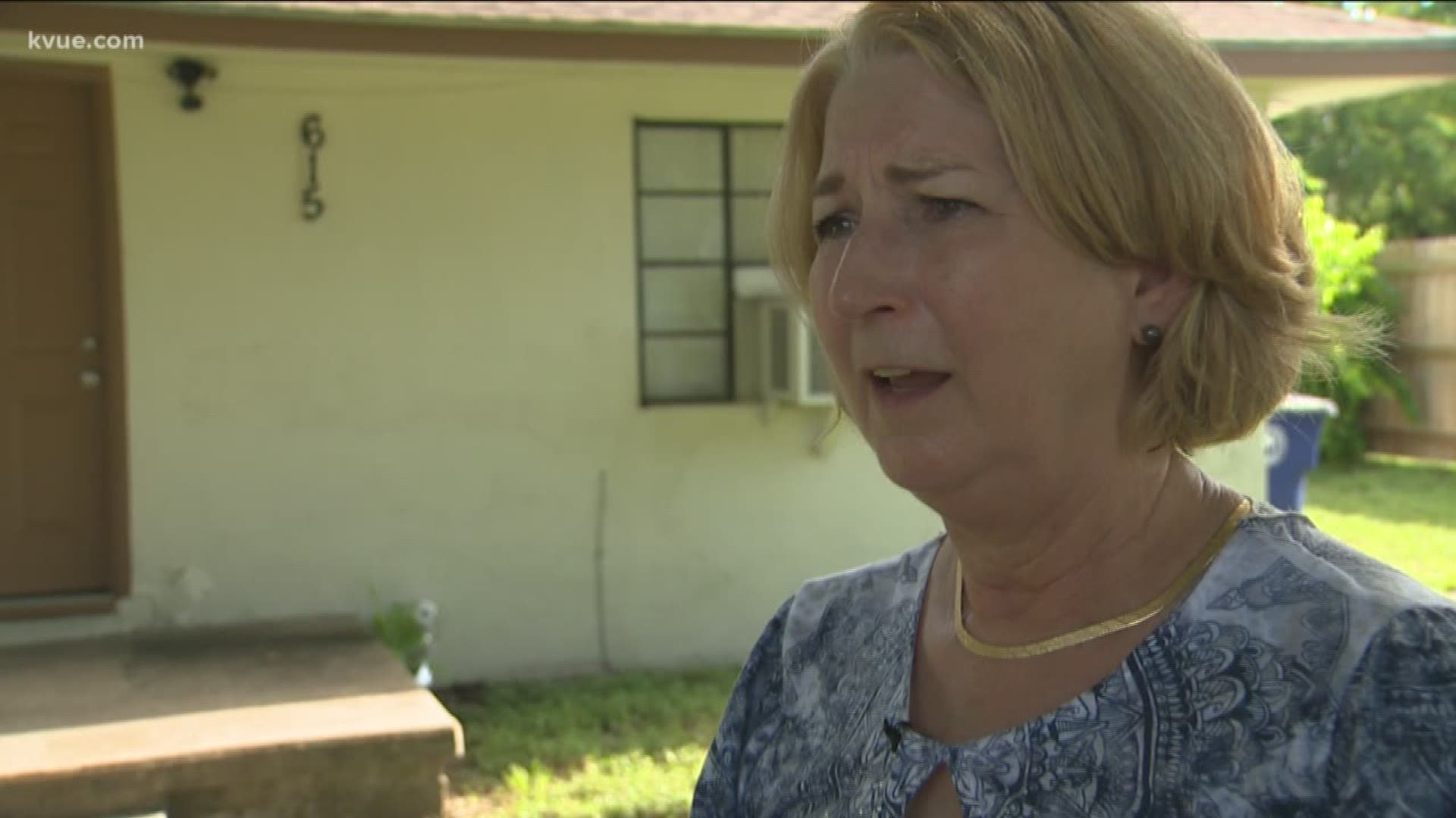 Ruth Howard says she feels violated – she says she ran into two homeless people in the backyard of a home she's trying to sell.
