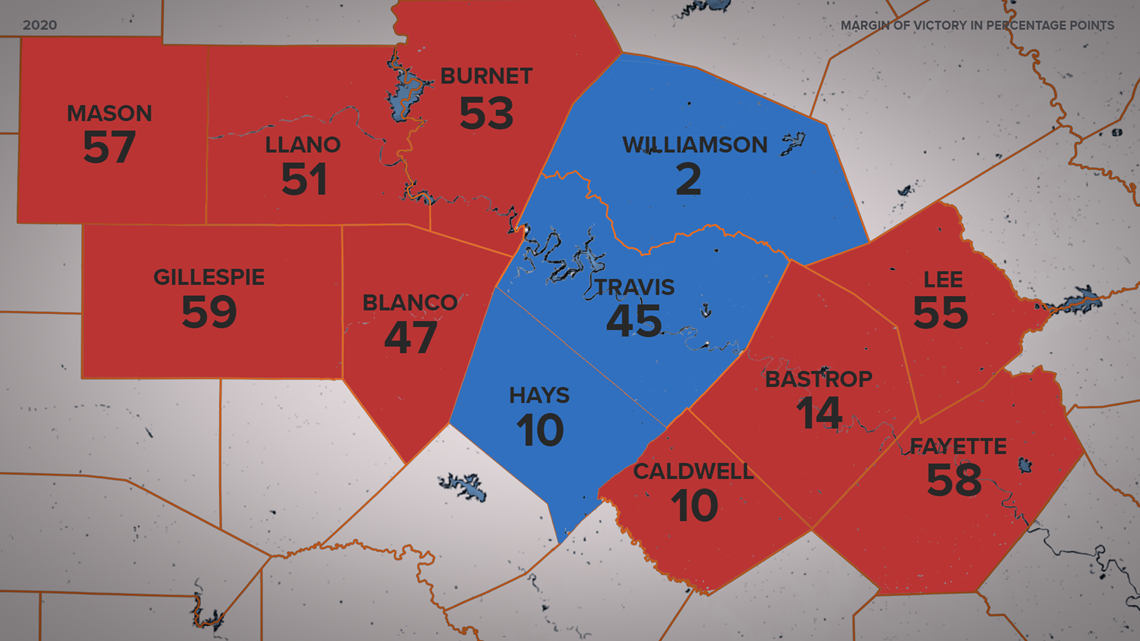 How Some Texas Counties Flipped During The 2020 Presidential Election Khou Com