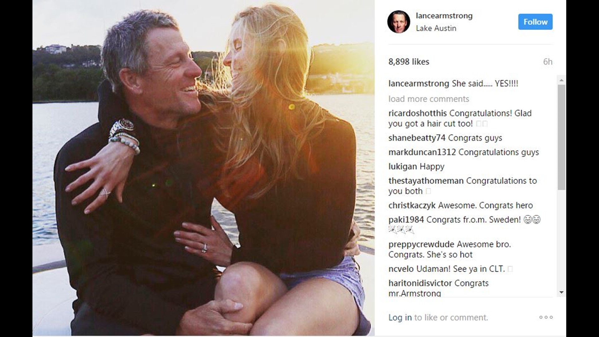 Lance Armstrong, Anna Hansen engaged | khou.com