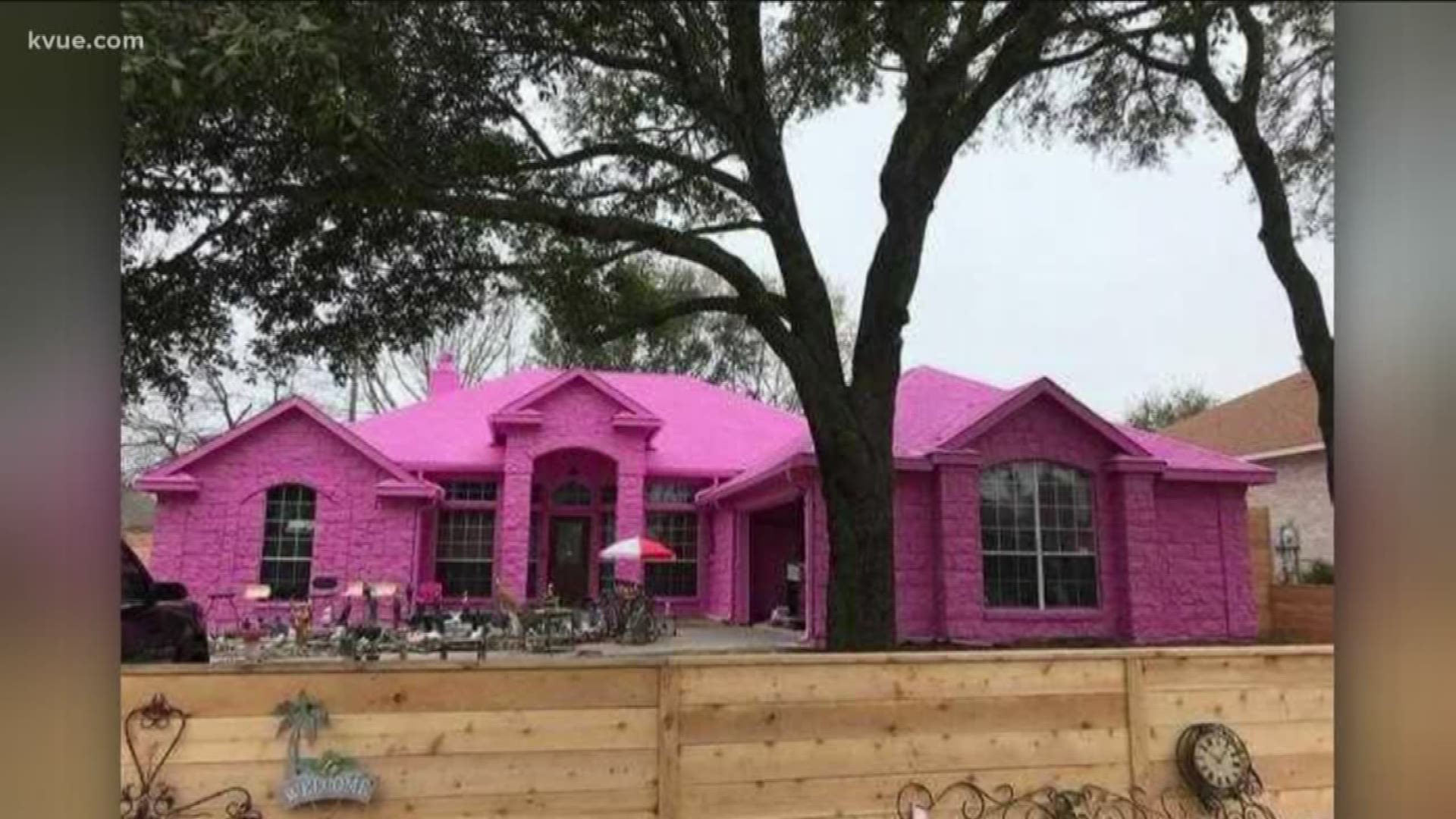 The owner, Emilio, made his house color resemble bubble gum.