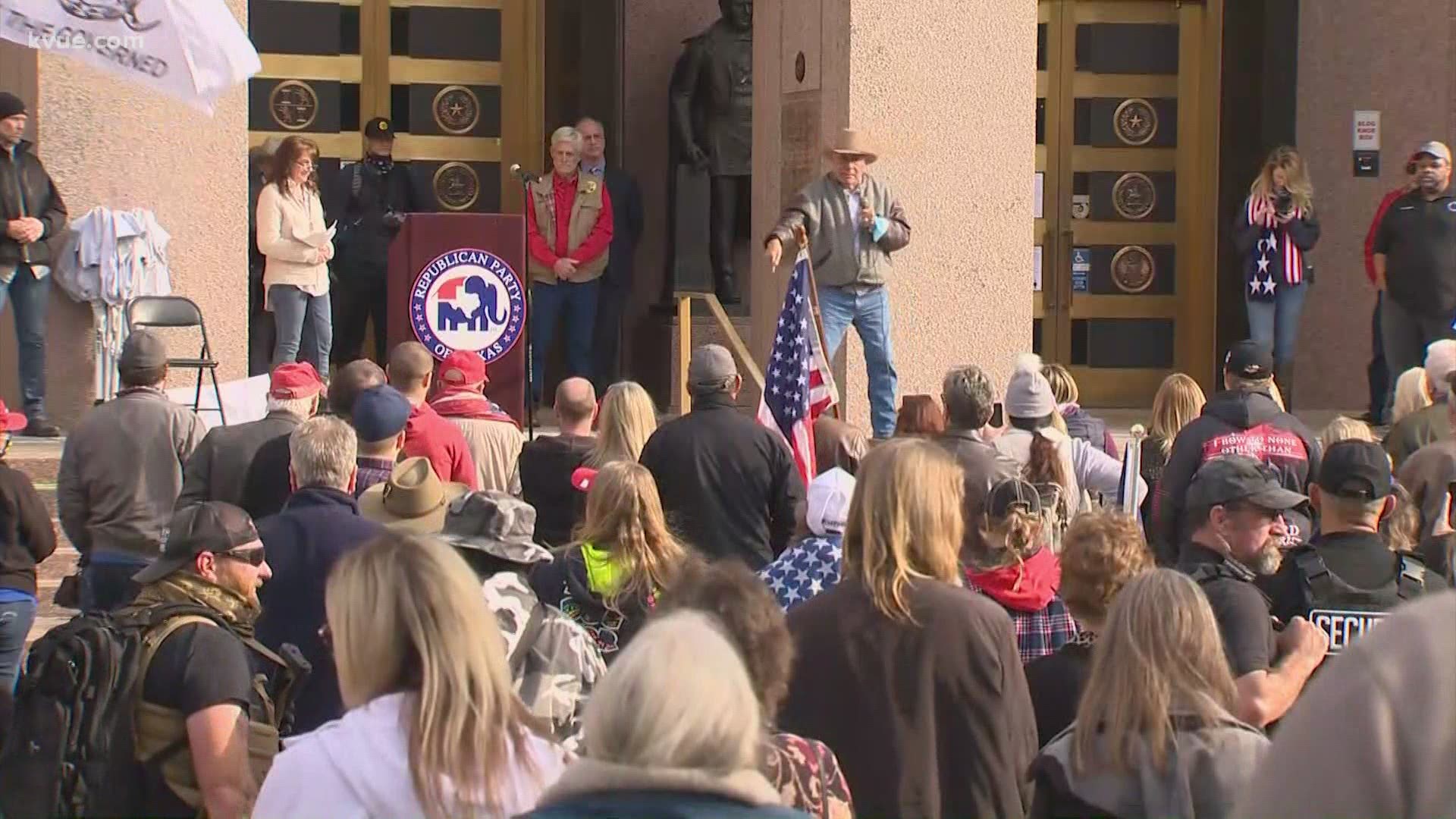 The Texas GOP held a rally at the Texas Capitol ahead of the legislative session. The party focused on Republican issues for the upcoming session.