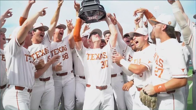 Texas Baseball wins share of Big 12 regular season title after sweeping West Virginia