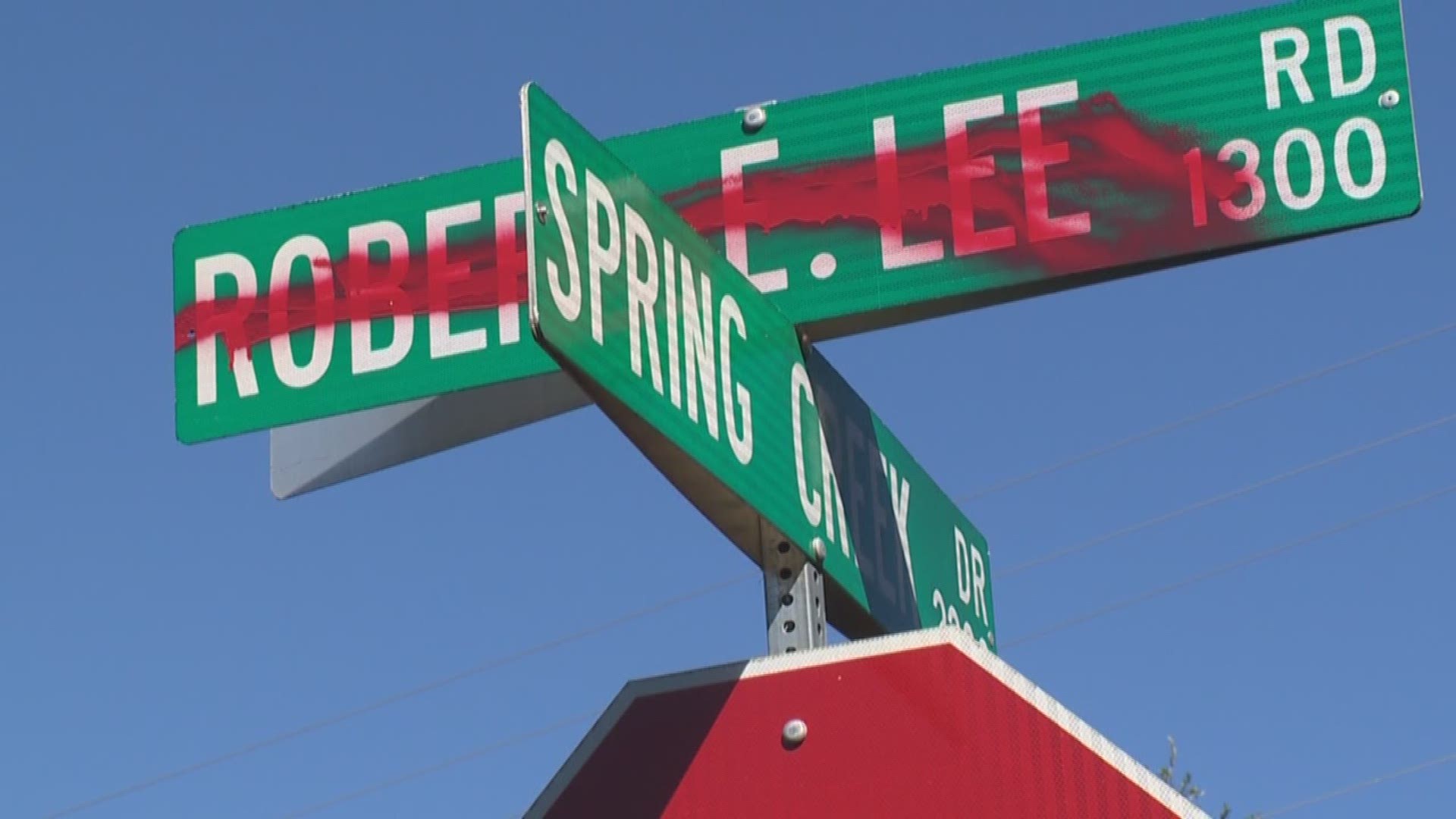 Multiple Robert E. Lee Road signs defaced in South Austin