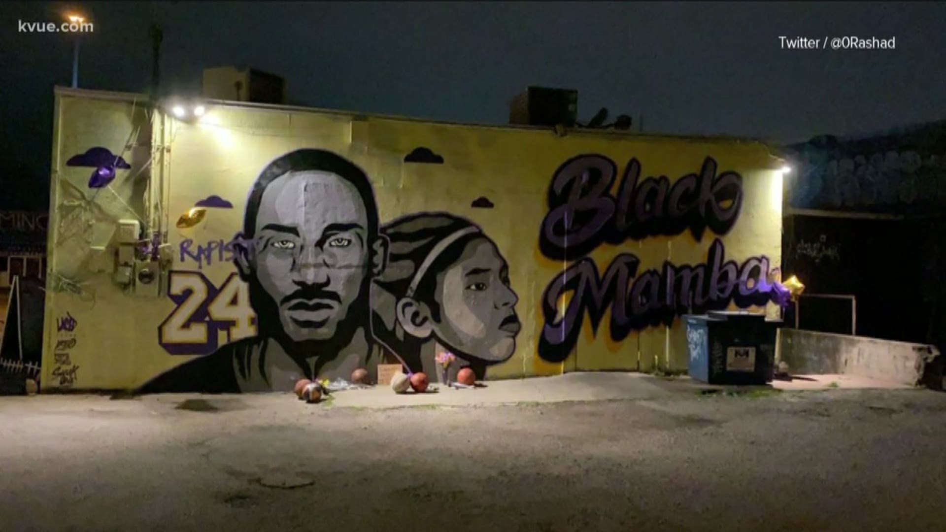 Just hours after its unveiling, an Austin mural honoring Kobe Bryant and his daughter, Gianna, was defaced.