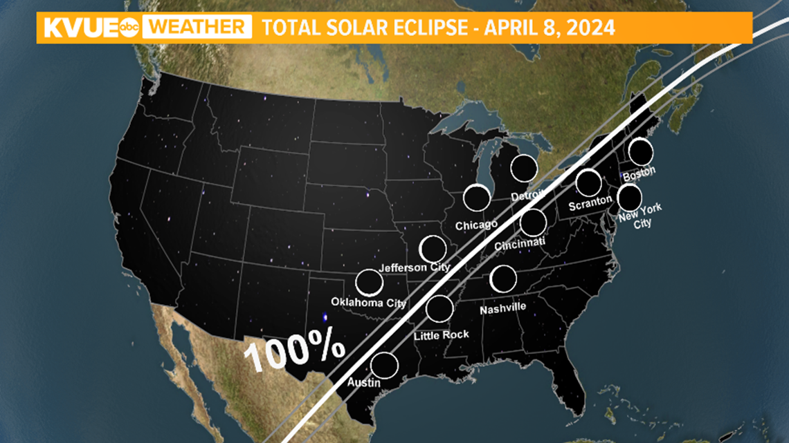 Total solar eclipse 2025 Best Central Texas viewing locations