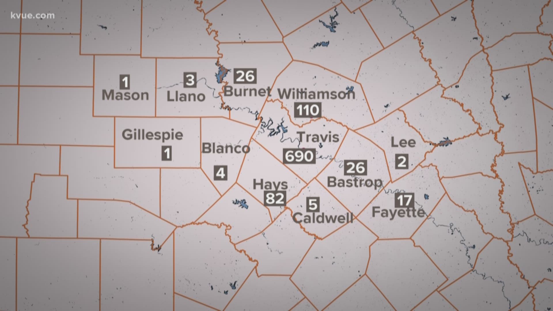 Texas has confirmed more than 11,000 cases. EDITOR'S NOTE: The map in this video states that Burnet County has 26 cases. However, the DSHS is reporting 6 cases.