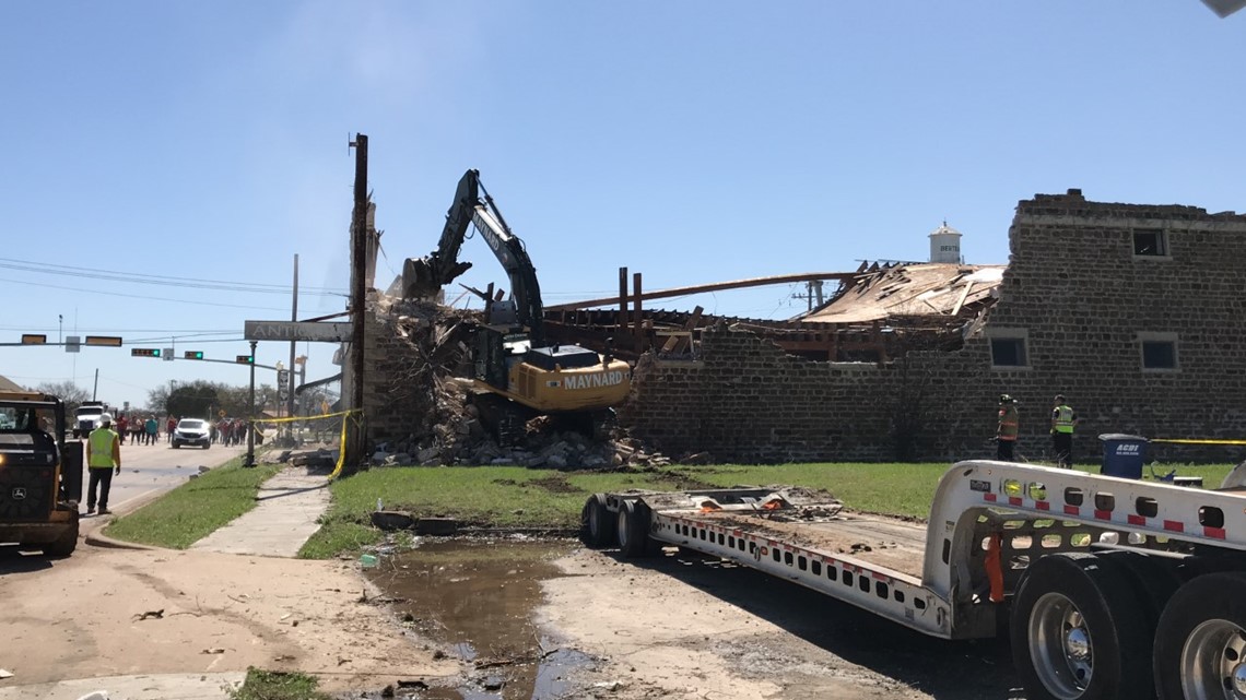 Bertram, Texas, businesses, buildings damaged in storm