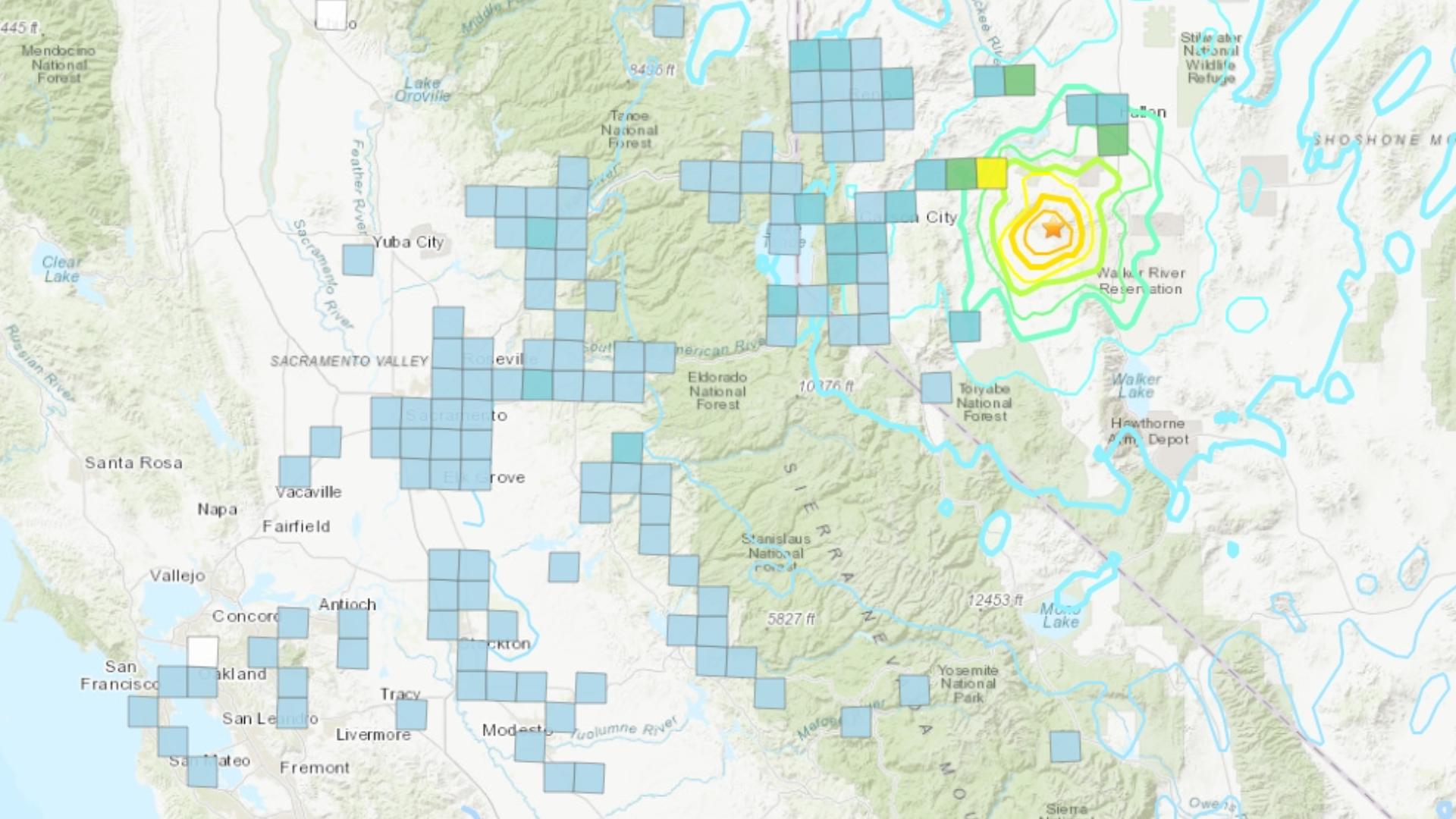 Earthquake felt in California: Nevada quake felt as far as Sacramento ...