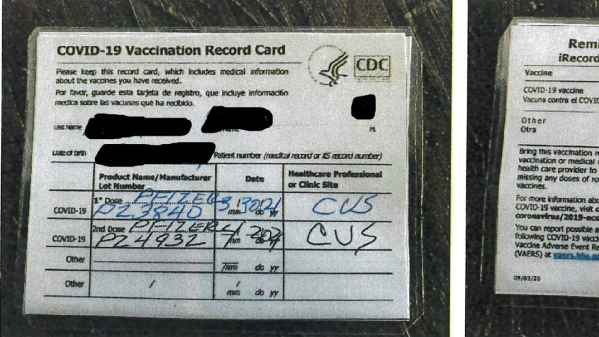 The ABC said undercover agents were able to buy the fake vaccination cards multiple times in April at the bar.
