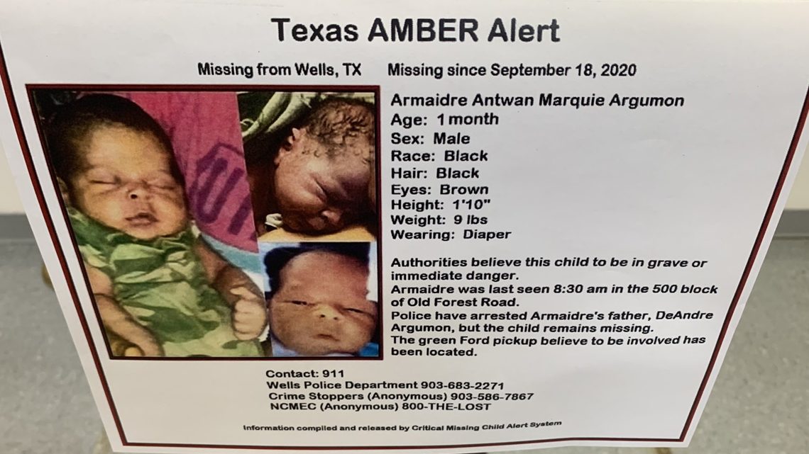 UPDATE: Officials discontinue AMBER Alert for missing East Texas infant ...