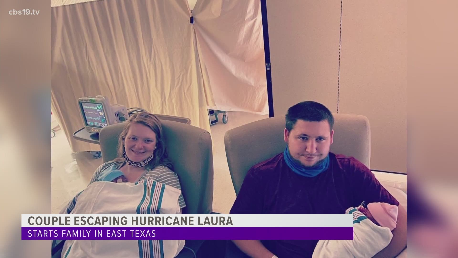 The pregnant couple from Silsbee traveled to Marshall to avoid the storm. Shortly after arriving, they welcomed twins into the world.