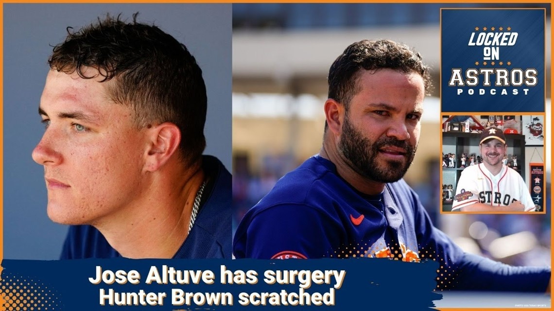 Astros: Jose Altuve is out 2-3 months and Hunter Brown scratched