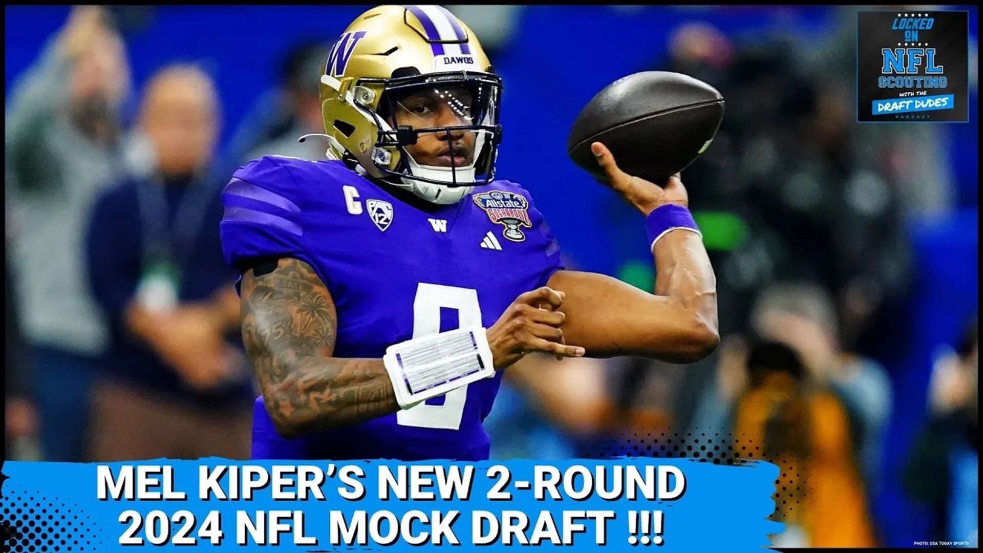 Mel Kiper dropped his latest 2024 NFL Mock Draft which featured three teams moving up to select quarterbacks.