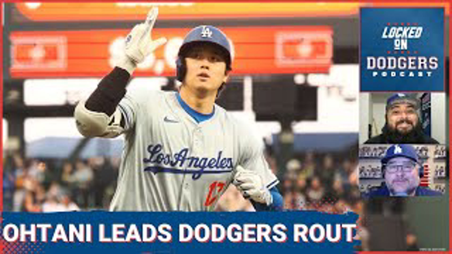 Shohei Ohtani had three hits and his Los Angeles Dodgers teammates added 10 more as LA beat the Giants, 10-2. Ohtani was a triple shy of the cycle!