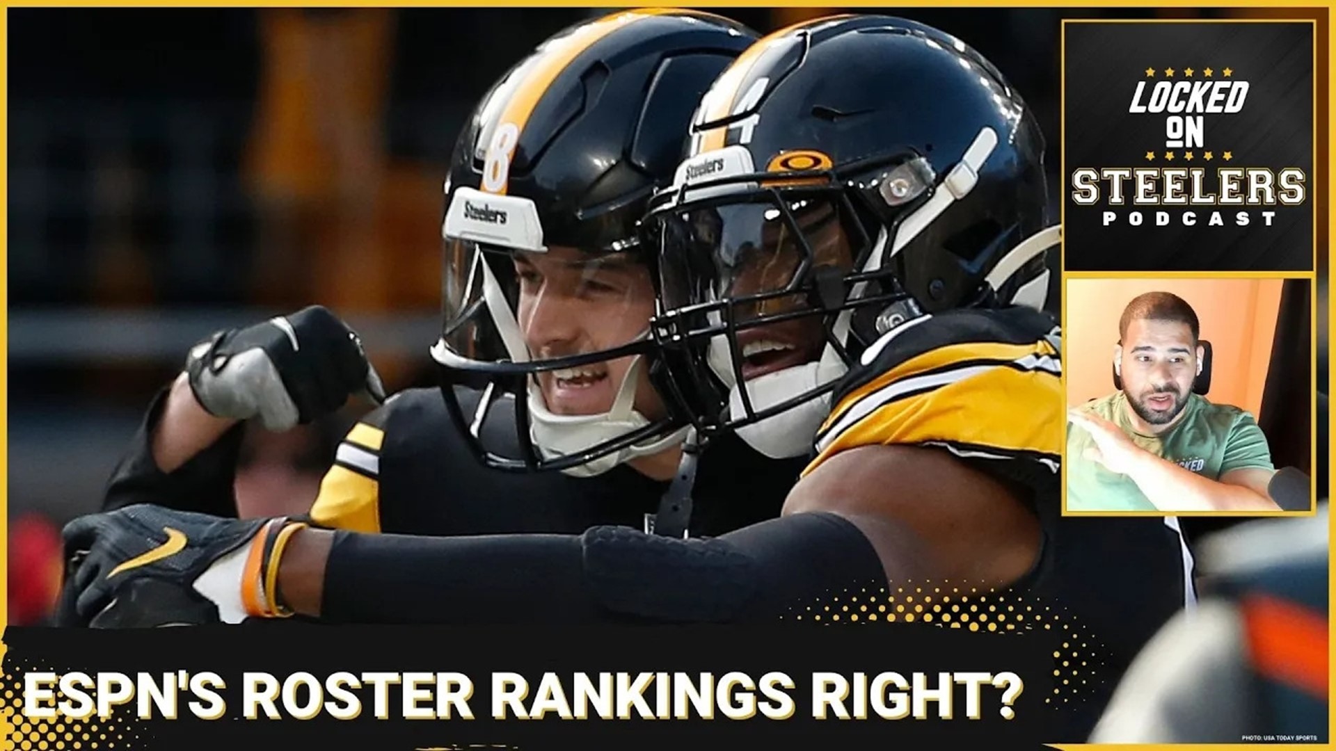 The Pittsburgh Steelers' roster was ranked by ESPN as 14th best in the NFL before training camp.