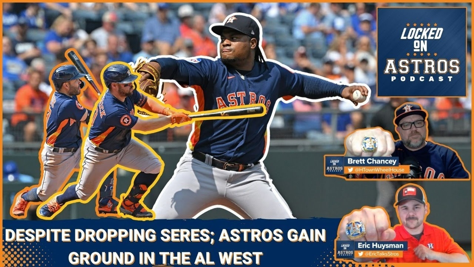 Astros gain ground in West, despite dropping series to Royals