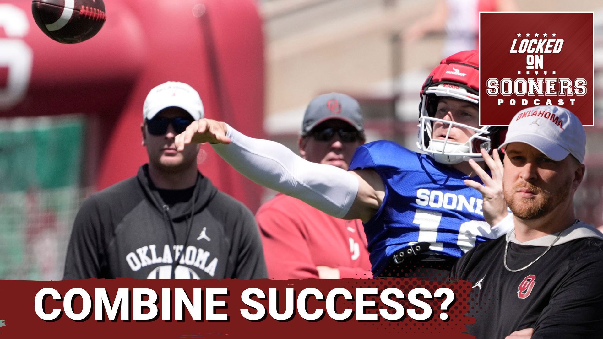 The Oklahoma Sooners held their Crimson Combine, showcasing players in various drills and 7-on-7 action. Fans got an up-close look at the team's progress.