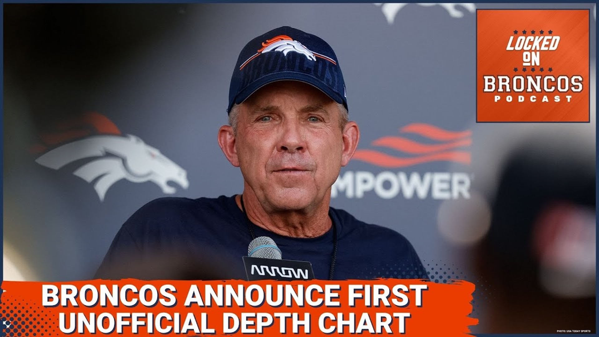 The Denver Broncos announced their first unofficial depth chart on Wednesday ahead of Friday's NFL Preseason opener against the Arizona Cardinals