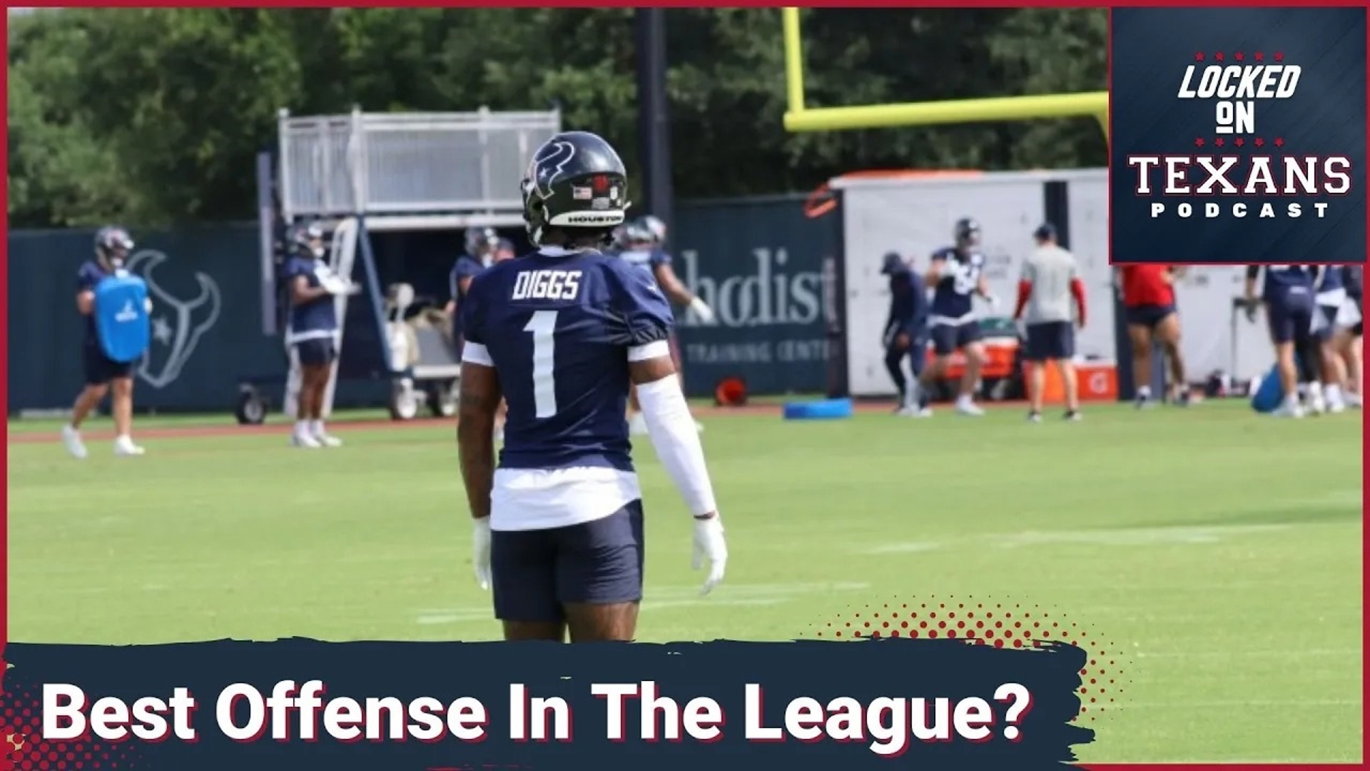 Stefon Diggs was front and center for the first time since the Houston Texans landed the All-Pro wide receiver from the Buffalo Bills in April.