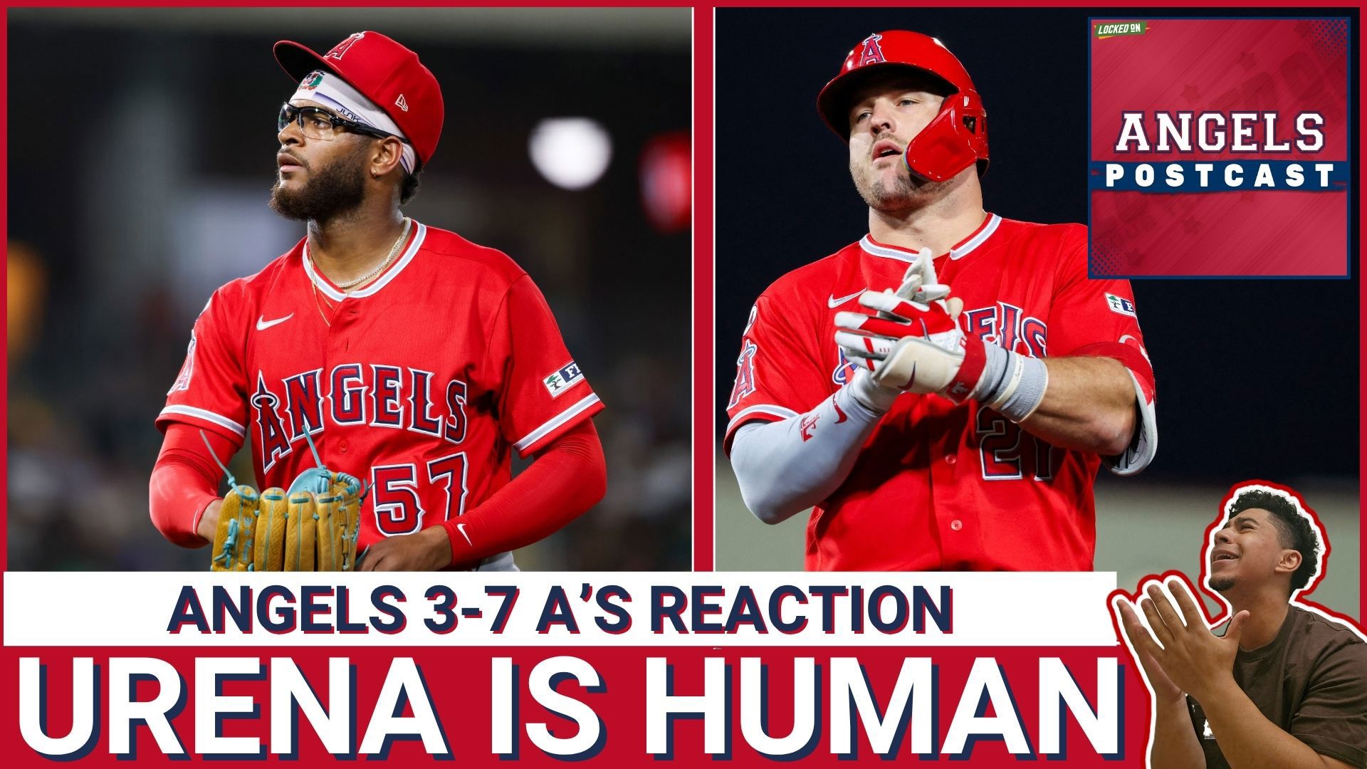 Poor Document Image Example ANGELS POSTCAST: Halos LOSE AGAIN 7-3 to A's in RARE Poor Walbert Urena ...