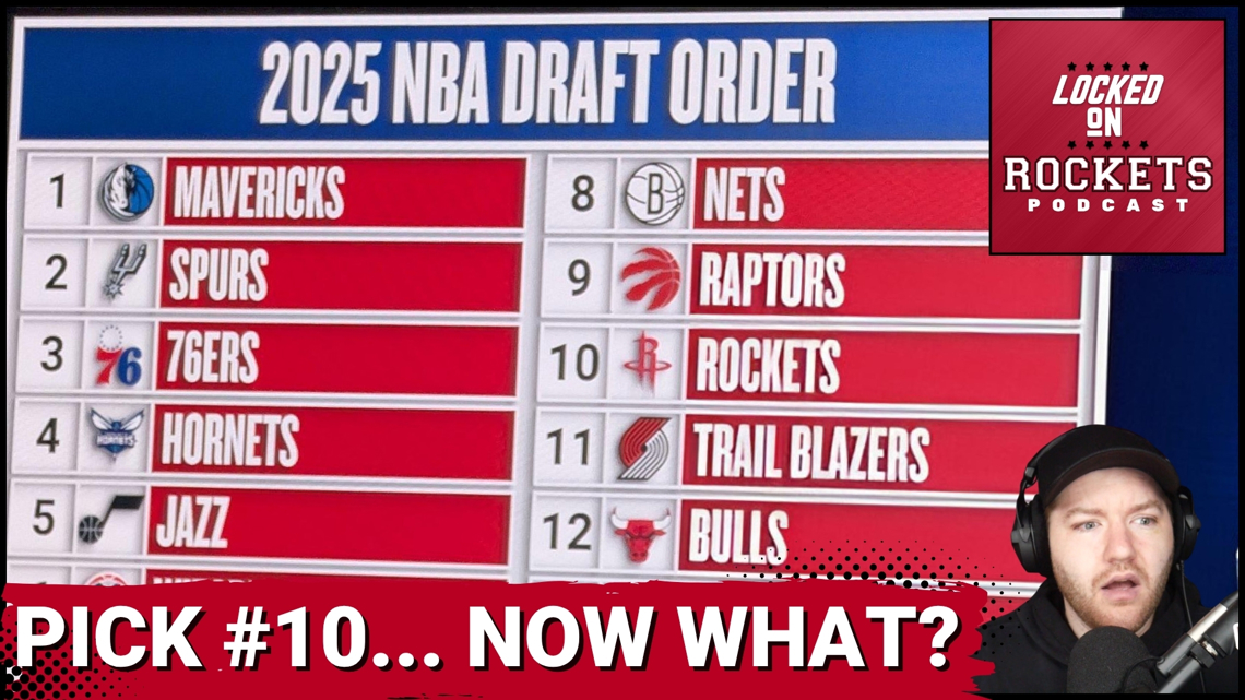 Houston Rockets Draft Rockets Pick DROPS To 10 In NBA Draft Lottery, Mavs & Spurs Win BIG ...