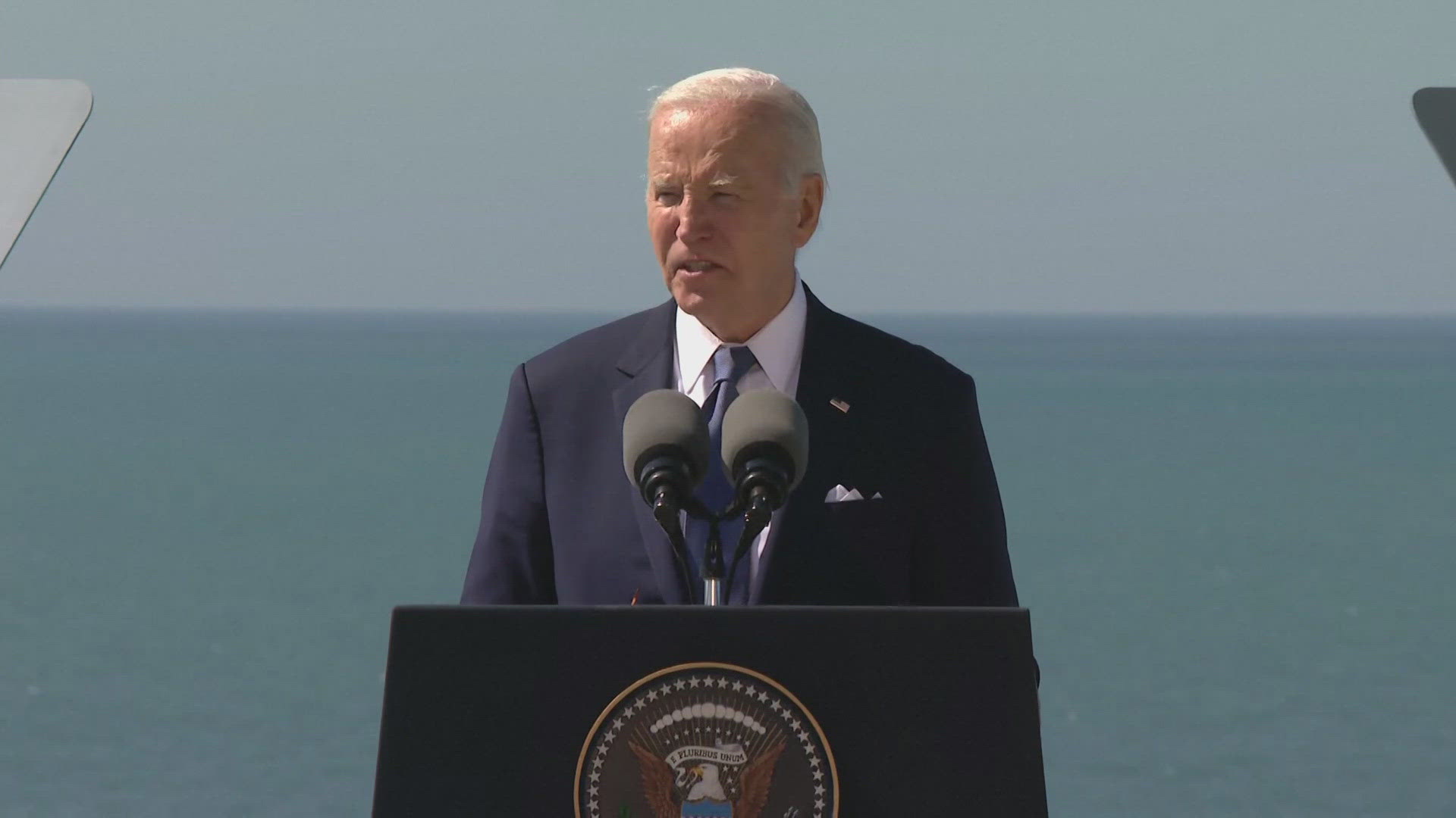 D-Day was the largest amphibious assault in history, and Biden called it a “powerful illustration of how alliances, real alliances make us stronger.”
