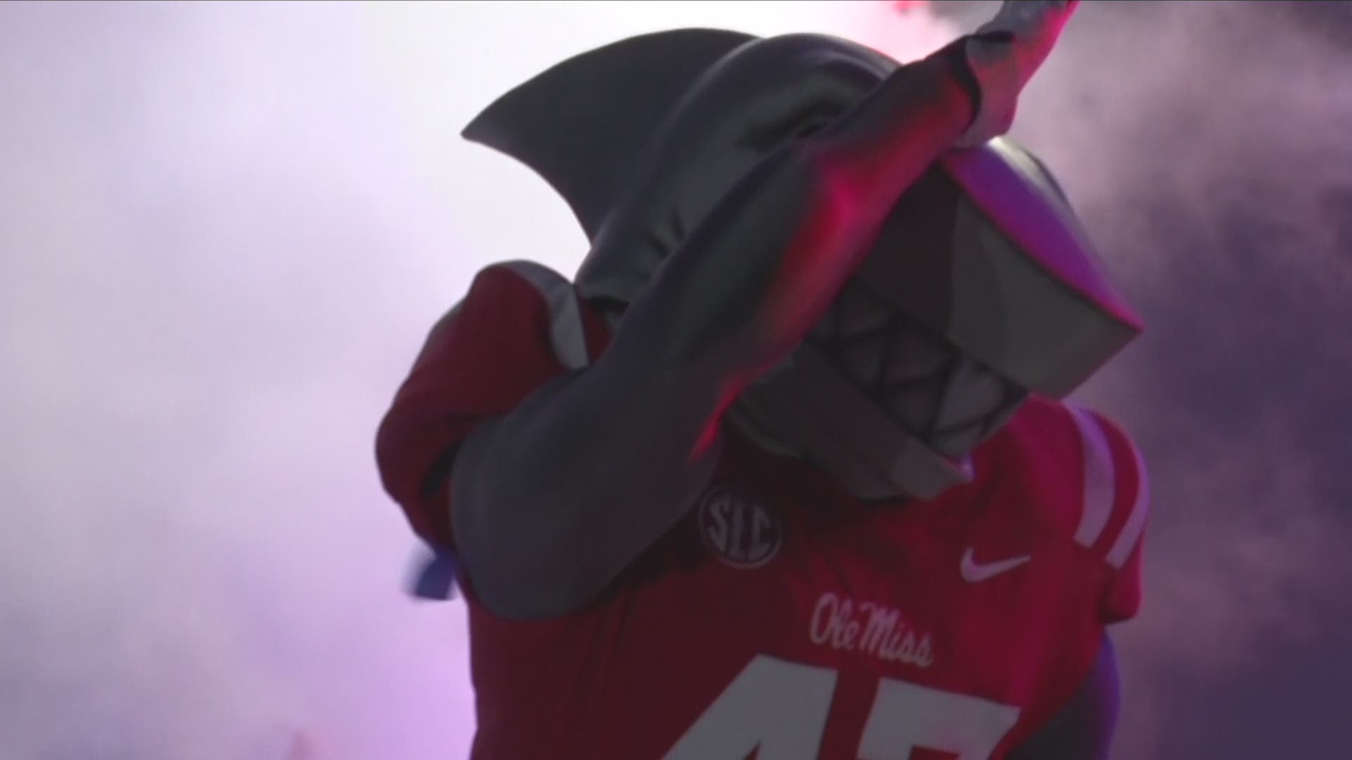 Ole Miss unveils its new Landshark mascot