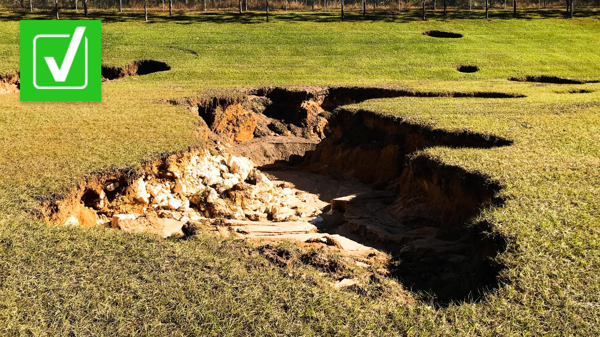 VERIFYING sinkhole warning signs | khou.com