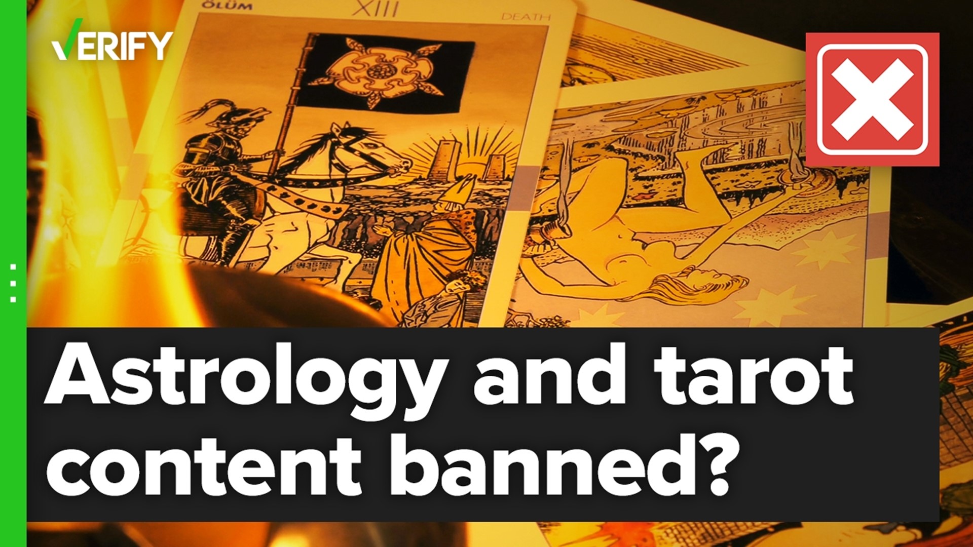 Are Facebook, Instagram and TikTok banning astrology and tarot content? The VERIFY team confirms this is false.