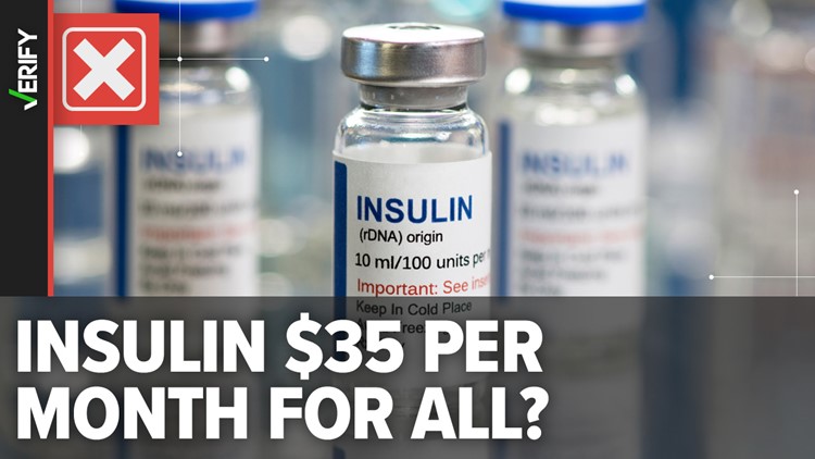 Insulin price is not capped at $35 per month for everyone