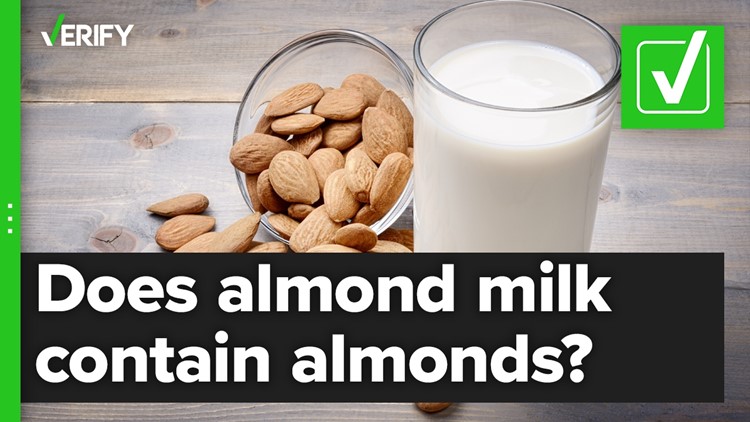 Fact-checking if almond milk contains almonds