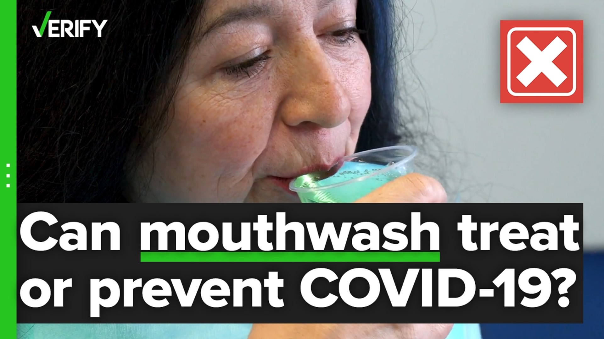 Can gargling mouthwash prevent or treat COVID-19? The VERIFY team confirms this is false.
