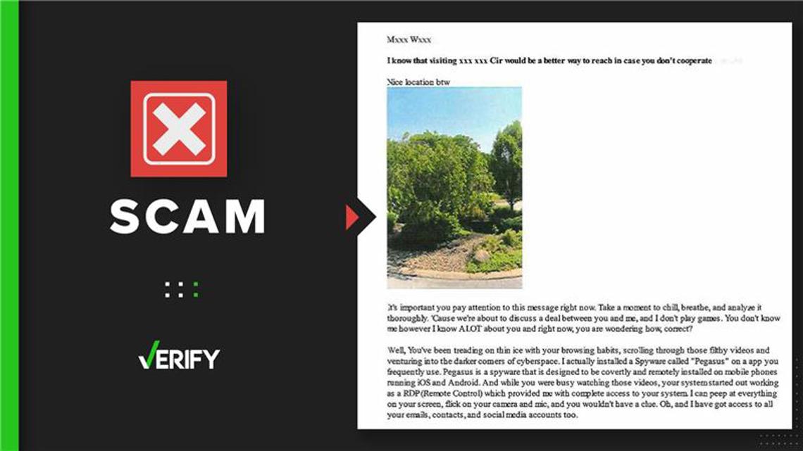 Have you received a threatening email asking for bitcoin payment with a photo of your home? It’s a scam