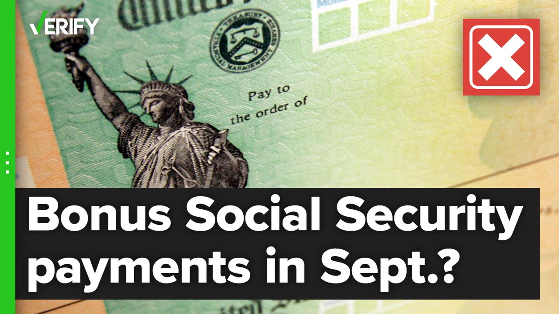 Millions of Supplemental Security Income (SSI) recipients will get two payments in September, but this is due to the calendar — it is not a bonus payment.