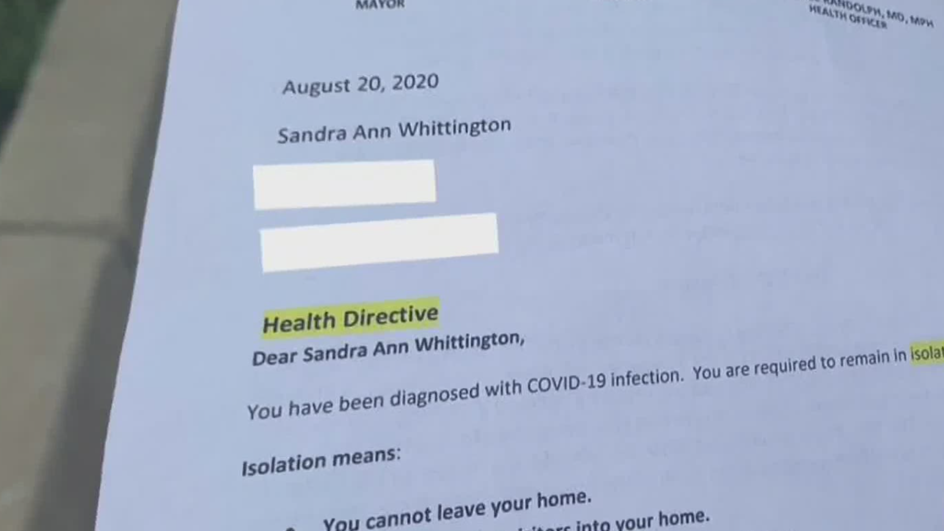 negative covid test results letter
