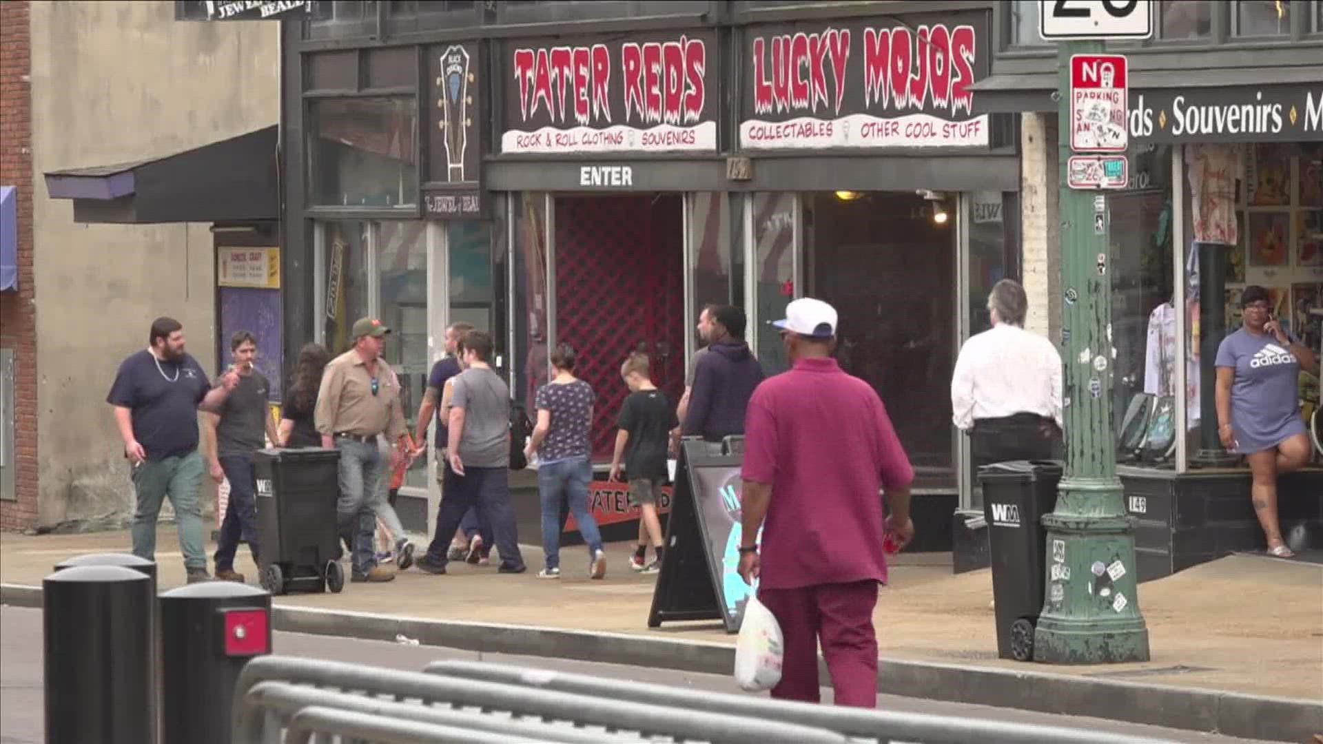 These days, people find it hard to enjoy one of the most visited streets in Memphis.