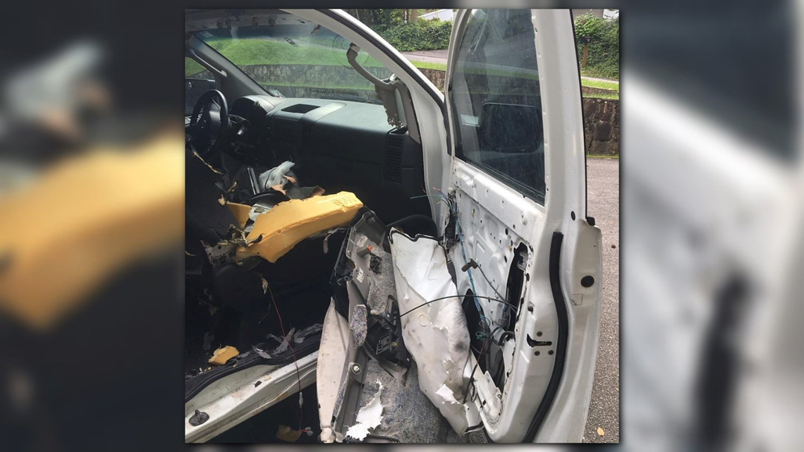 Bear breaks in, destroys Gatlinburg visitor's car after getting stuck