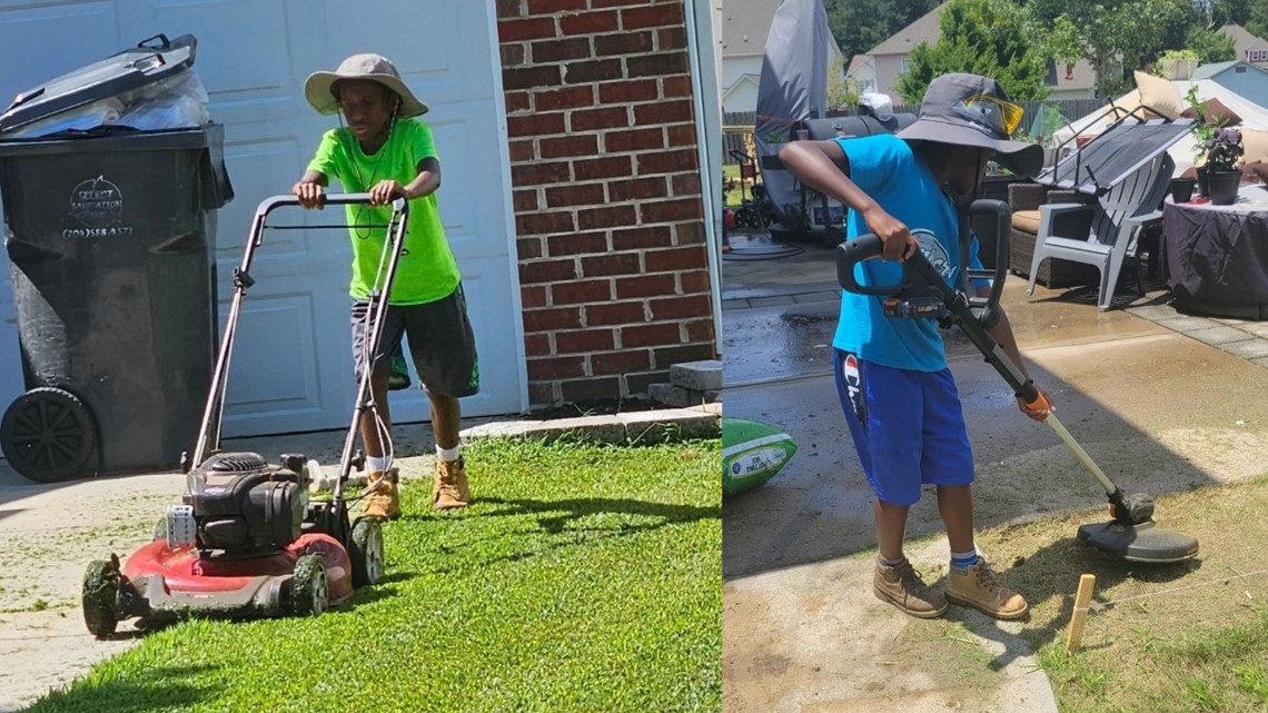 11-year-old finds passion in mowing lawns - Vimarsana News