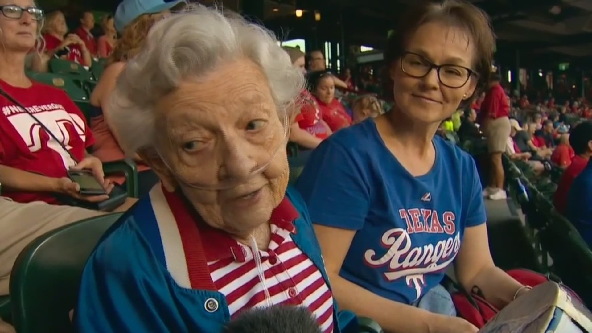 Sister Frances Evans, known as a passionate Rangers' fan and a mainstay at games, passed away Friday at the age of 90 in Fort Worth.  Her excitement for the team went all the way back to 1972.