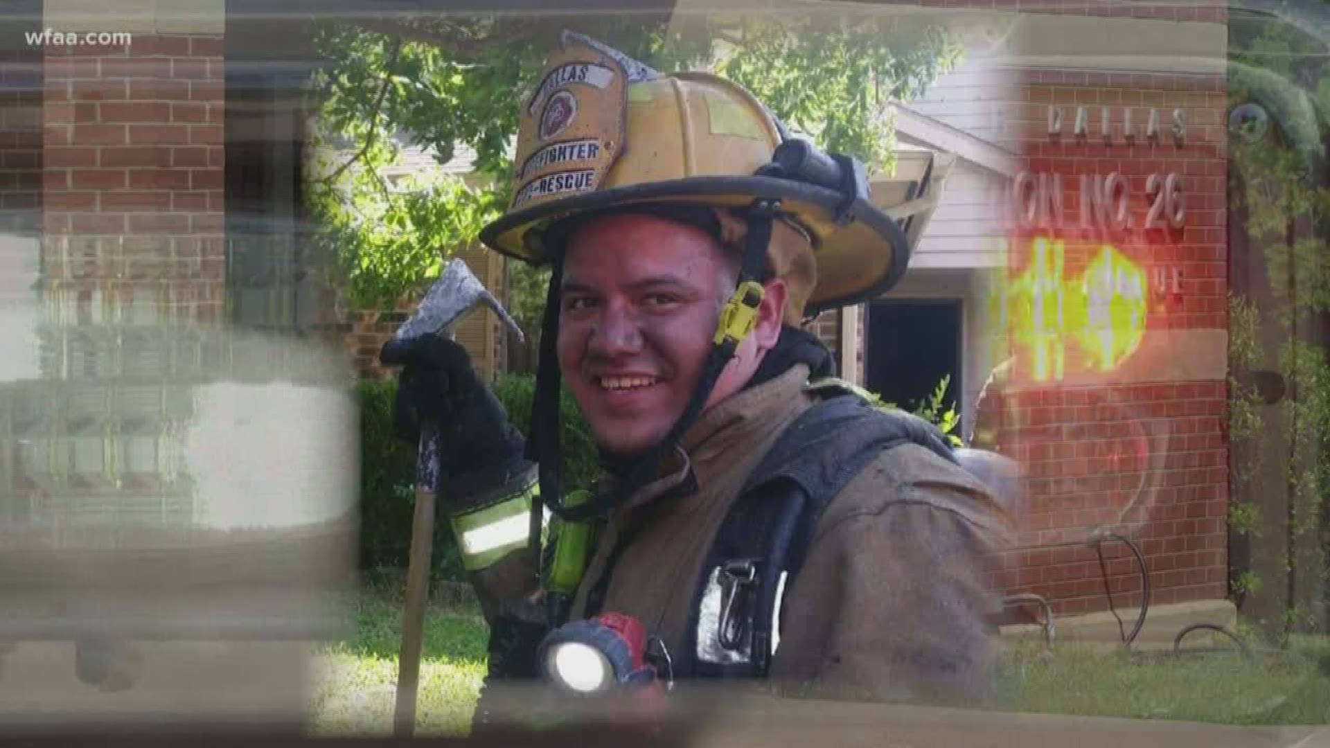 Israel Espinoza, a Dallas firefighter, was diagnosed Tuesday with coronavirus. He spiked a fever and had body aches. He said he's tired, and ready to fully recover.